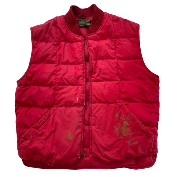 Eddie Bauer Red Quilted Goose Downlight Vest - Picture 16 of 16